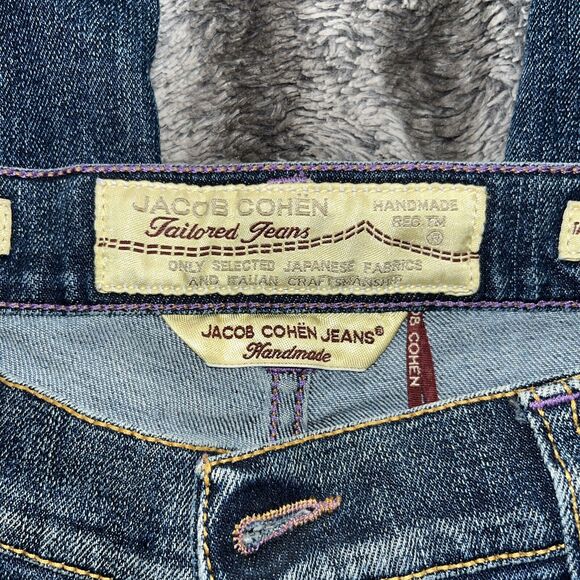 VINTAGE Jacob Cohen Woman‎ 711 Jeans Handmade Italy Tailored Rare Luxury Denim - Picture 7 of 12
